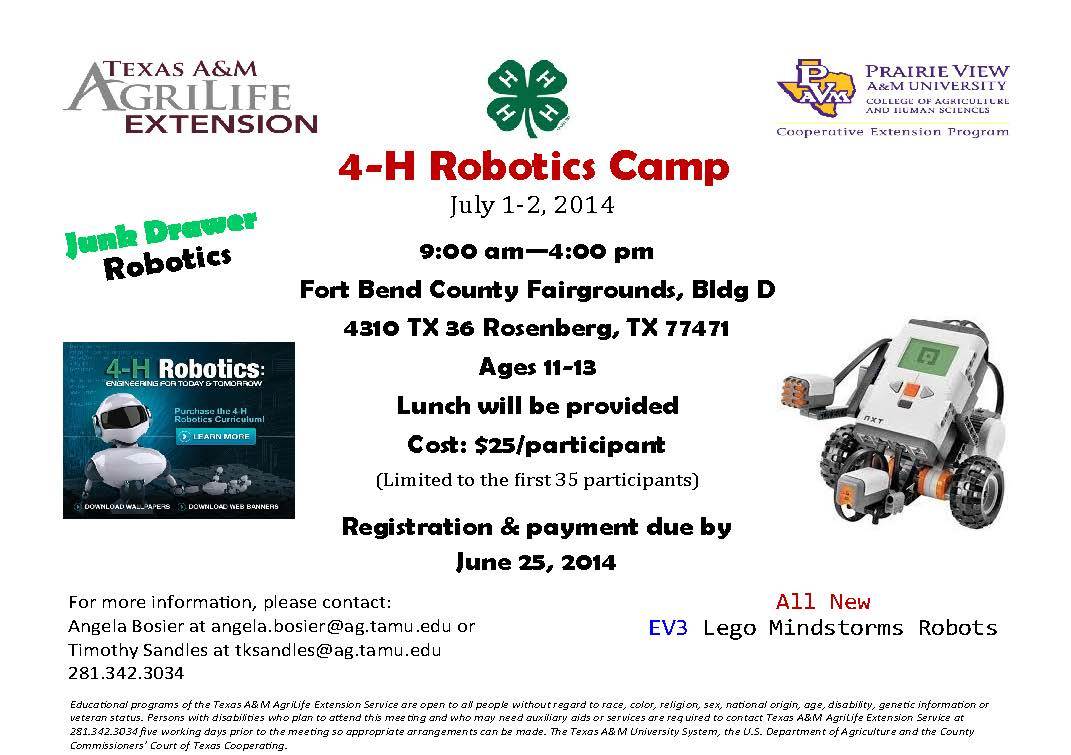 4-H Robotics Camp