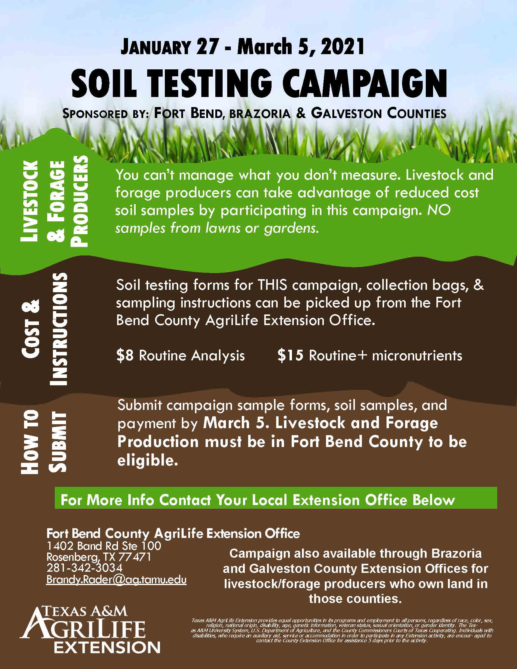 Fort Bend County Soil Campaign EXTENDED