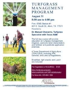 Turfgrass Management Program Flyer