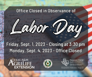 Office Closure for Labor Day