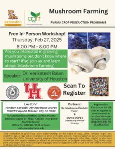 Mushroom Farming flyer